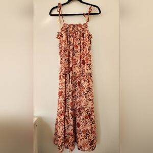 Böhme Pink Floral Print Maxi Dress by Lush Size M